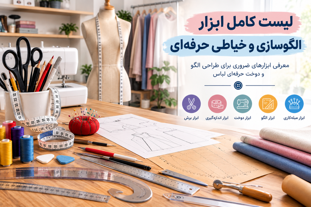 ابزار الگوسازی و خیاطی حرفه‌ای