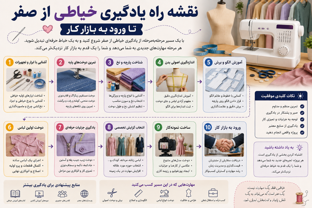 یادگیری خیاطی از صفر