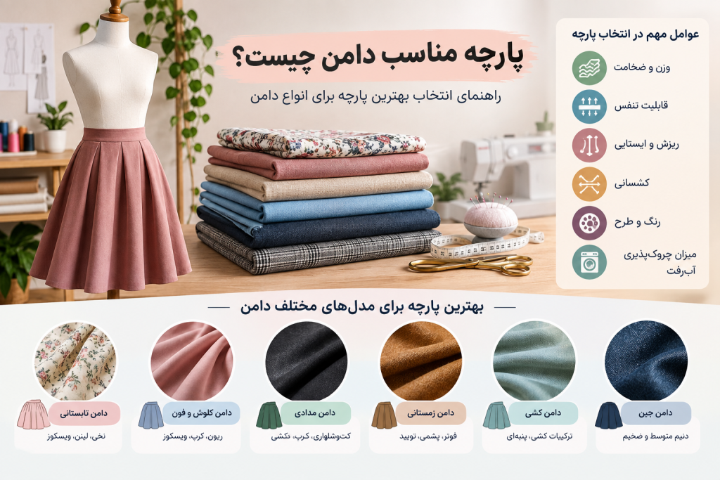 پارچه مناسب دامن