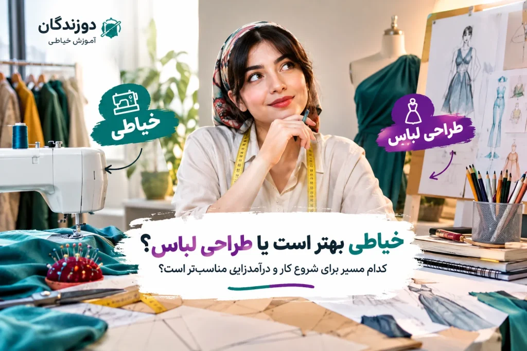 خیاطی بهتر است یا طراحی لباس